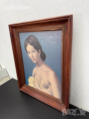 Картина - маслена репродукция / голо тяло. №7579, снимка 4 - Антикварни и старинни предмети - 52301841