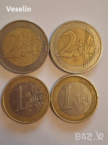 1 и 2 Евро Германия " D "и "J", снимка 2 - Нумизматика и бонистика - 54069966