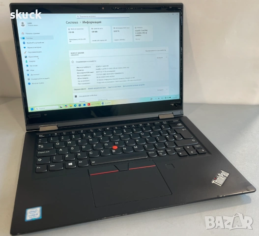 Лаптоп: Lenovo ThinkPad X390 Yoga (i5, 8GB DDR4, 128GB SSD, 4G SIM), снимка 2 - Лаптопи за работа - 49698330