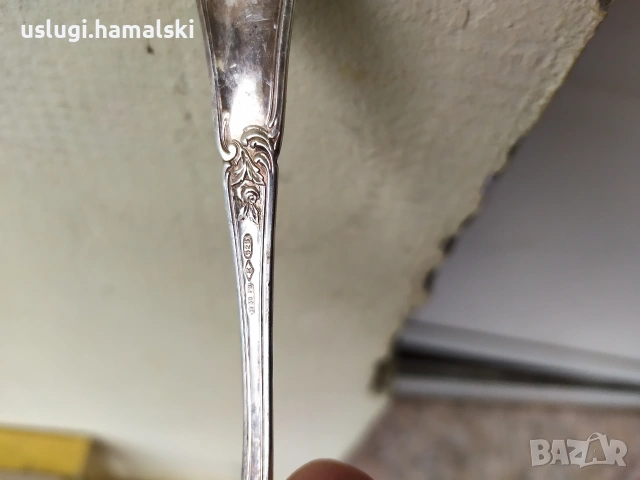 Сребърна руска лъжичка 26 грама, снимка 4 - Антикварни и старинни предмети - 53923918