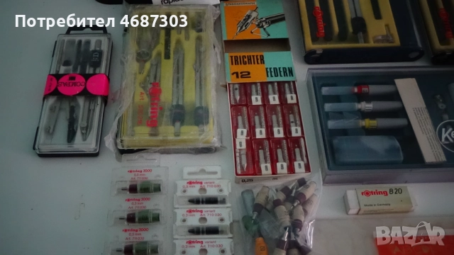 Продавам Рапидографи и пера за чертане, снимка 5 - Ученически пособия, канцеларски материали - 52845854