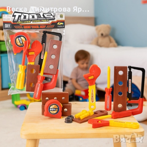 Комплект детски инструменти Deluxe Tool Set, снимка 2 - Други - 52720420