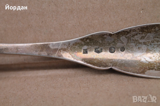 Английска сребърна лъжица, снимка 8 - Колекции - 53828883