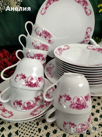 Seltmann Bavaria розова красота , снимка 4 - Чаши - 52970955