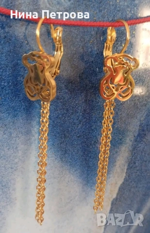 Комплект два чифта обеци от медицинска стомана цена 7 евро , снимка 3 - Обеци - 53666449