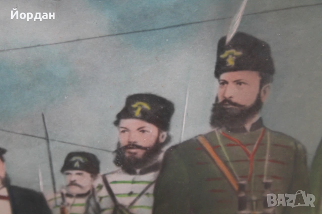 Стара рисунка върху дебел картон, снимка 9 - Колекции - 53801138