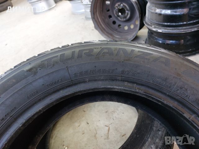 2 бр.летни гуми Brigestone 225 55 17 dot 2418 цената е за брой!, снимка 5 - Гуми и джанти - 45254060
