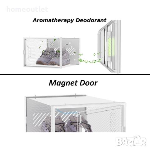 ПРОМОЦИЯ Органайзер за обувки от PVC (24 части) HOMIDEC FY-XH220805001, снимка 5 - Шкафове - 52801077