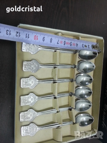 стари български лъжички неръждаеми Велико Търново , снимка 3 - Антикварни и старинни предмети - 52907575