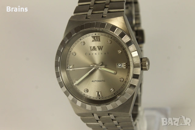 Нов CARNIVAL Automatic NH36 Стоманен Мъжки Часовник, снимка 3 - Мъжки - 53150965