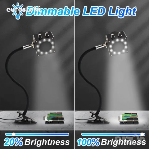 Treedix Абсорбатор за отстраняване на дим от спойка, екстрактор за дим от спойка с регулируема скор, снимка 6 - Други инструменти - 51091932