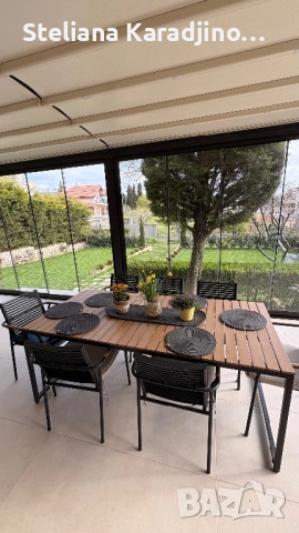 Градинска маса от изкуствена дървесина 