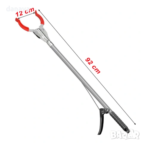 2272 Метална щипка за отпадъци хващач помощна щипка за боклук, снимка 4 - Мопове, кофи, четки и метли - 53456706