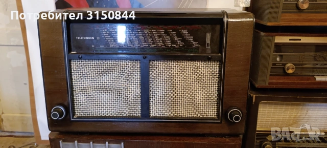 Старо радио лампово Телефункен /Telefunken, снимка 4 - Радиокасетофони, транзистори - 54136751