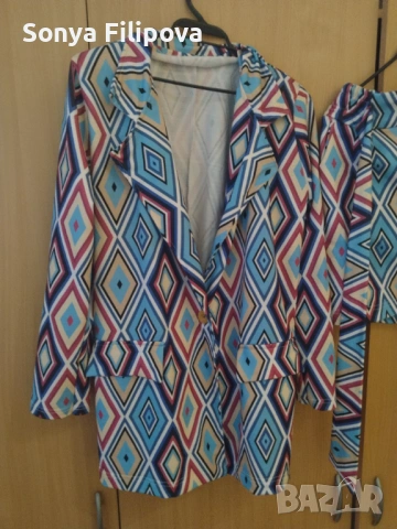 Сет сако и къси панталони, снимка 4 - Комплекти - 54183141