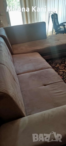 Разтегателен ъглов диван с функция легло, снимка 5 - Дивани и мека мебел - 51715991