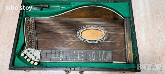 Цитра стар музикален инструмент - антика, снимка 8 - Антикварни и старинни предмети - 51544532