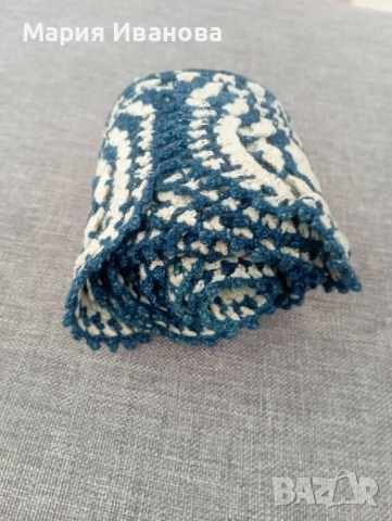 плетена дантела на една кука; на лента, снимка 9 - Декорация за дома - 53913621