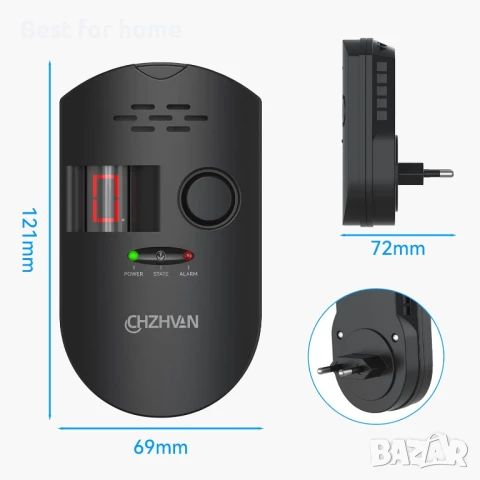 Газов детектор CHZHVAN, снимка 8 - Друга електроника - 51084869