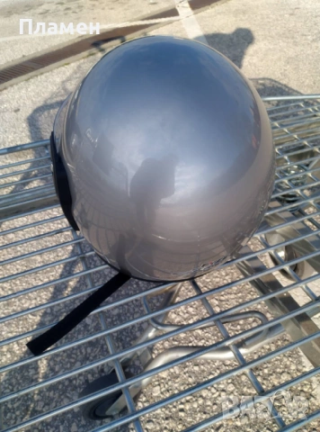 Шлем, каска за мотор скутер мотопед с визьор SAFE сива, черна,, снимка 14 - Аксесоари и консумативи - 36676838