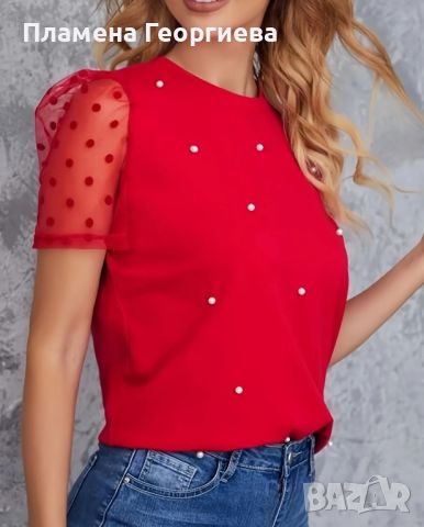 Дамска блуза, снимка 1 - Тениски - 45150093