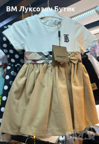 👑 BURBERRY РОКЛИ ЗА МОМИЧЕТА – ЛЯТО 2025, снимка 1