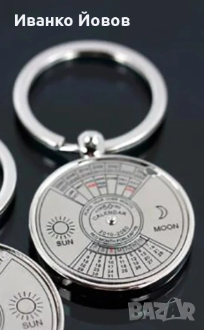 Ключодържател Вечен календар от 2010 до 2060 година, уникален, метален, снимка 4 - Антикварни и старинни предмети - 53451423