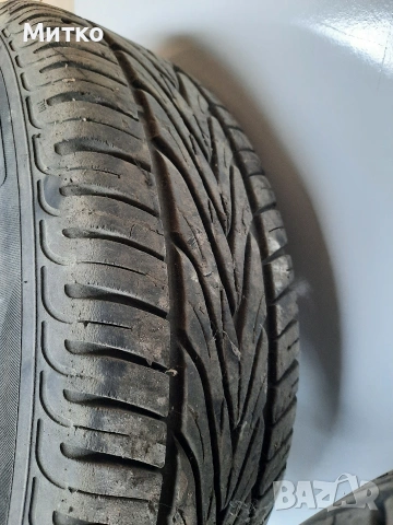 Летни гуми с желязни джанти 14 ки от Опел Астра F с четири дупки, снимка 8 - Гуми и джанти - 53973278