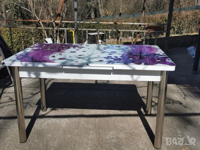 Кухненска /трапезна/ разтегателна маса, снимка 2 - Маси - 53857025