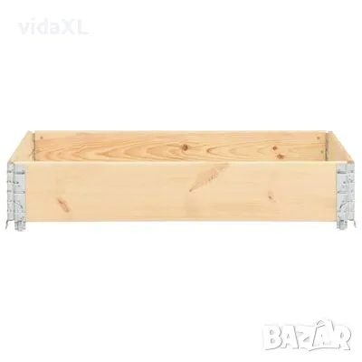 vidaXL Повдигната леха 50x100 см борово дърво масив(SKU:3055164), снимка 3 - Други - 48136260