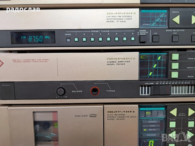 Мини система MARANTZ PM243 / ST243L / SD243 / TT143, снимка 3 - Ресийвъри, усилватели, смесителни пултове - 52904773