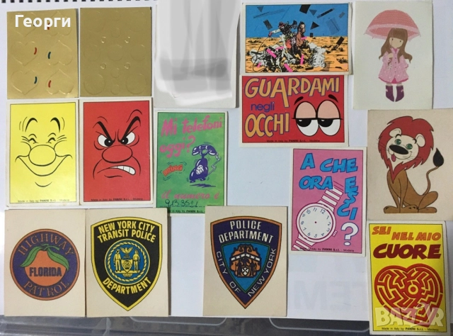 Стикери, ваденки, татуировки и картинки на Панини и Киндер от края на 80-те и 90-те от Италия., снимка 4 - Колекции - 52451187