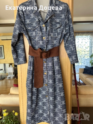 Дънкова рокля памук