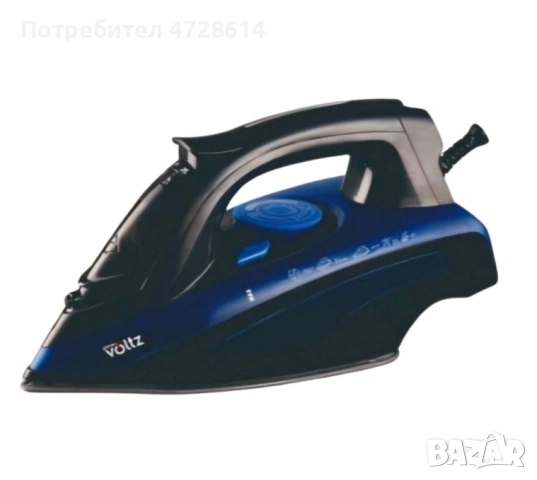 Парна ютия с керамична плоча,3000W,прозрачен резервоар