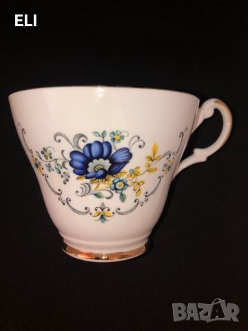 Argyle Английски Костен Порцелан В синьо Сет за чай/кафе Нежни цветя, снимка 9 - Чаши - 45381147