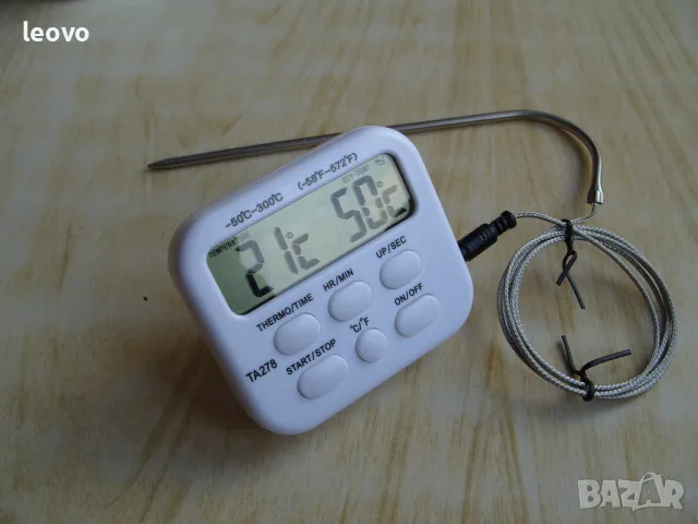 Готварски термометър TA278, с таймер и сонда.  Българско ръководство, снимка 10 - Аксесоари за кухня - 49755449