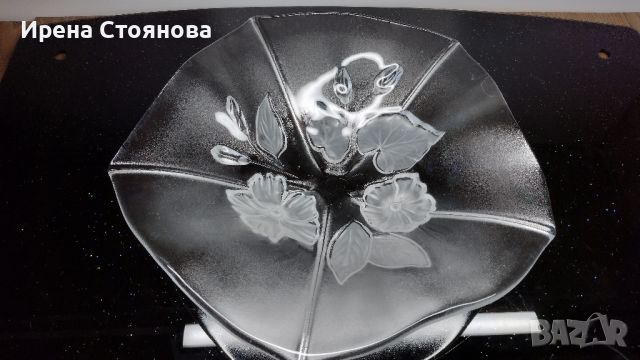 Кристална фруктиера ESPRIT FRUIT BOWL MIKASA,  W. Germany. , снимка 1 - Чинии - 45350780