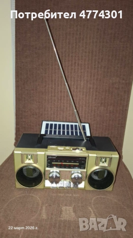 Блутут колонка, FM радио, USB, солар, снимка 12 - Радиокасетофони, транзистори - 53938153