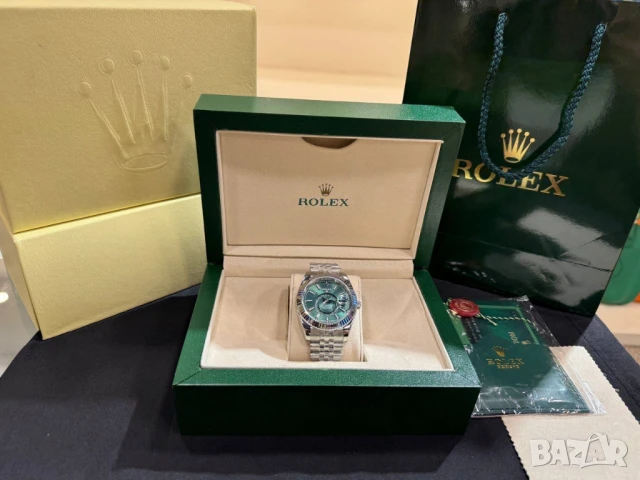 висококачествен часовник в кутия rolex , снимка 2 - Мъжки - 51404633