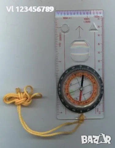 Стабилизиран призматичен компас на линийка/ориентиране/ тип Бусола, снимка 3 - Оборудване и аксесоари за оръжия - 52287635