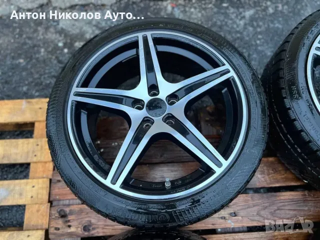 Джанти Лети 5х112 18 цола VW Audi Seat Skoda Mercedes 5x112 ET 45 J 8 Централен отвор 74.1 с втулка , снимка 2 - Гуми и джанти - 48039735