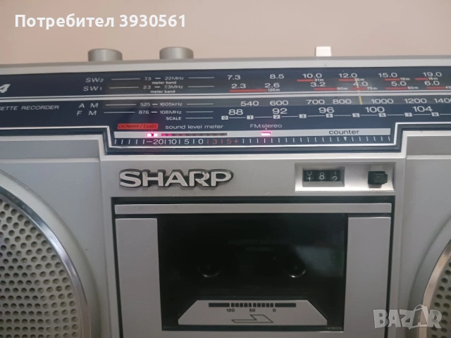 Касетофон Sharp GF-5454Z, снимка 5 - Радиокасетофони, транзистори - 53200385