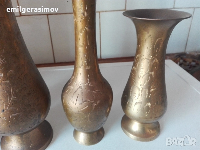 Сервиз за кафе и месингови вази., снимка 11 - Сервизи - 31830300