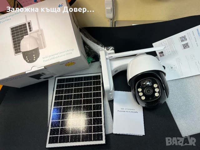 Соларна 10 mpx 4G Сим карта безжична камера kamera sim, снимка 2 - IP камери - 50943580