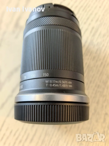 Продавам обектив Canon RF-S 18-150 f3.5-6.3 is STM, снимка 2 - Обективи и филтри - 54089751