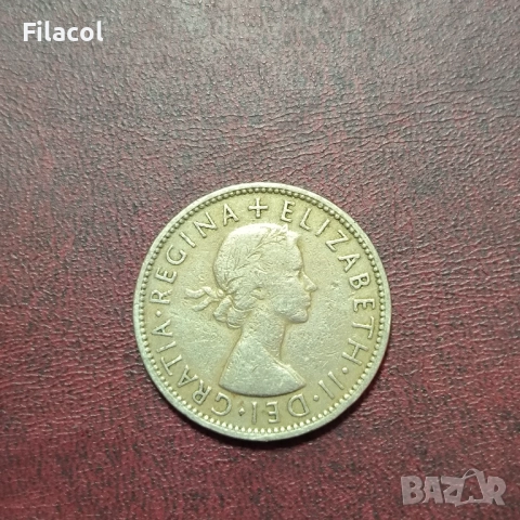 Великобритания 2 шилинга 1956 г., снимка 2 - Нумизматика и бонистика - 52772914