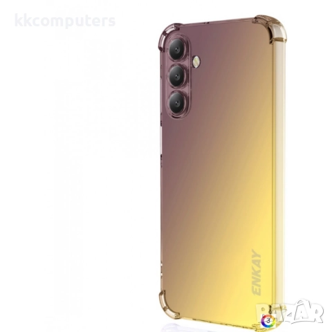 Samsung Galaxy A26 5G Удароустойчив ENKAY2 Силиконов Калъф и Протектор, снимка 3 - Калъфи, кейсове - 51485093