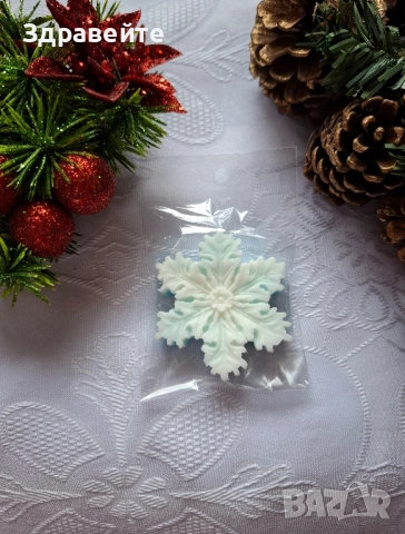 Промо!!! Красиви коледни глицеринови сапунчета, снимка 10 - Декорация за дома - 52539762