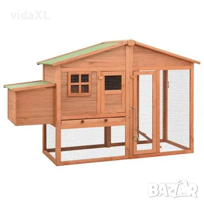 vidaXL Птичарник с места за гнездене, масивен чам(SKU:170864, снимка 1