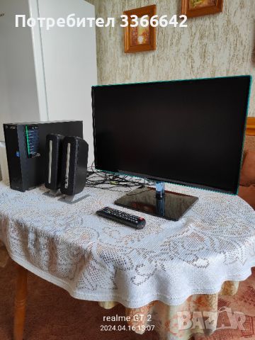 Продавам монитор+ТВ SAMSUNG и допълнителни тонколонккии, снимка 1